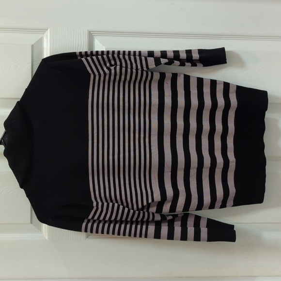 Spense Women's Striped 3/4 Sleeve Cowl Neck Pullover Sweater Size Small - Picture 4 of 6